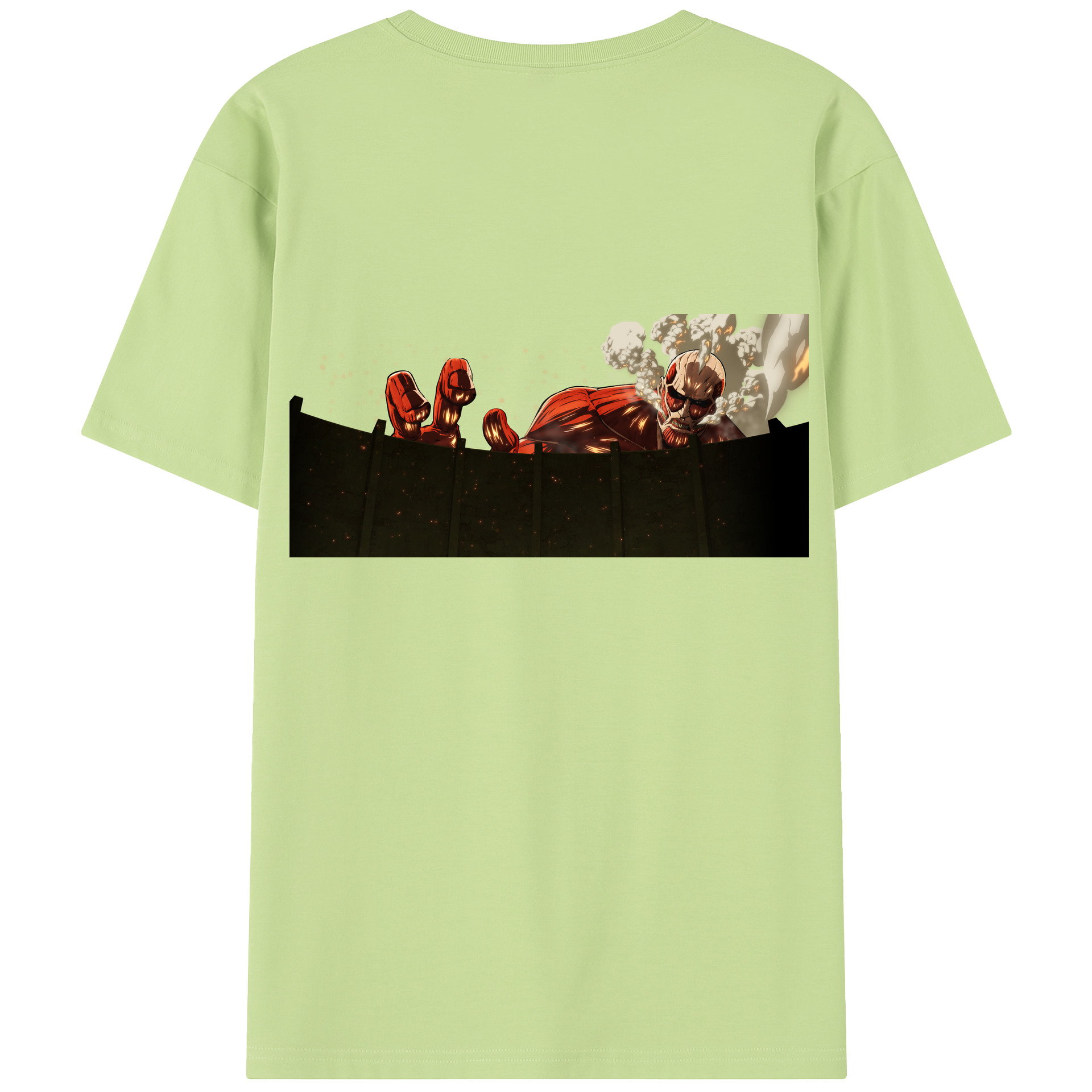 （画像用） 進撃の巨人 Attack on Titan 綿100％半袖Tシャツ（背面プリント）